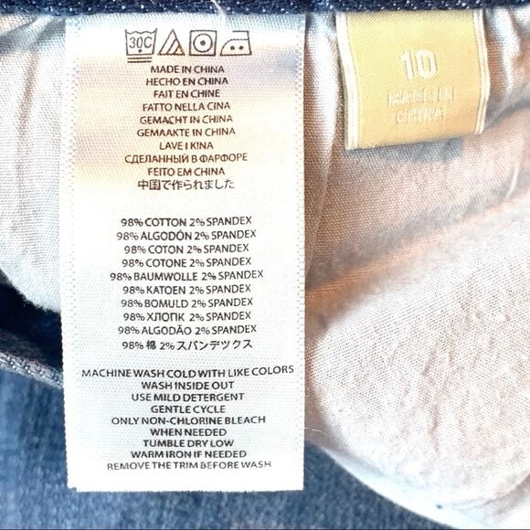 Michael Kors Women’s  Skinny Blue Jeans Size 10 - Picture 8 of 8